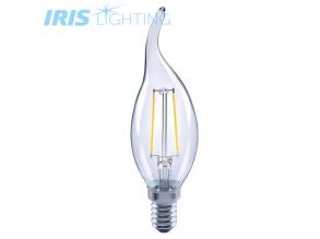 Iris Lighting Filament Bulb Longtip FLCT35 4W/4000K/360lm aranyszínű gyertya E14 LED fényforrás