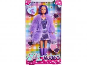 Steffi Love: Fluffy divatbaba lila ruhában - Simba Toys