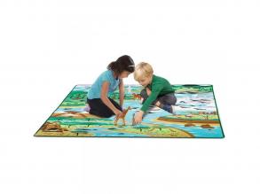 Állatok Élohelye játszószonyeg állatfigurákkal 200x150cm - Melissa & Doug