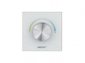 Tekerő gombos kapcsoló , fali , dimmer , távirányító , 2.4GHz , rádiófrekvenciás , CCT , fehér , Miboxer (Mi-Light) , P0