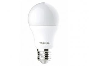 LED lámpa , égő , körte , E27 foglalat , 4.7 Watt , 180° , meleg fehér , TOSHIBA , 5 év garancia