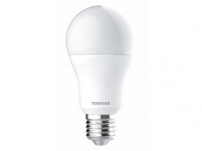 LED lámpa , égő , körte , E27 foglalat , 11 Watt , 180° , meleg fehér , TOSHIBA , 5 év garancia