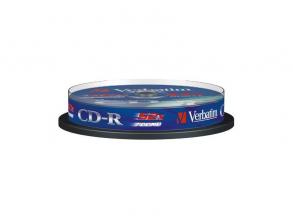 VERBATIM CDV7052B10DL CD-R DataLife cake box CD lemez 10db/csomag