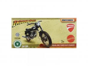 Matchbox: Papírdobozos Indiana Jones Themed Ducati Scrambler motor 1/64 - Mattel