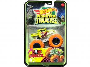 Hot Wheels: Monster Trucks Bone Shaker sötétben világító járgány - Mattel