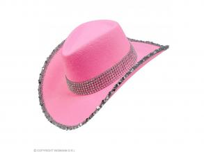 Pink cowgirl kalap partykra