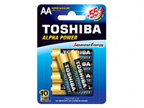 Ceruzaelem AA (LR6) , 1.5 Volt , 6 darab , tartós , elem , Alpha Power , TOSHIBA