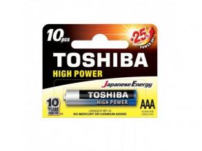 Ceruzaelem AAA (LR03) , 1.5 Volt , 1 darab , tartós , elem , High Power , TOSHIBA