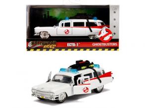 Hollywood Rides - Ghostbusters: Szellemirtók ECTO-1 fém autómodell 1/32 - Simba Toys