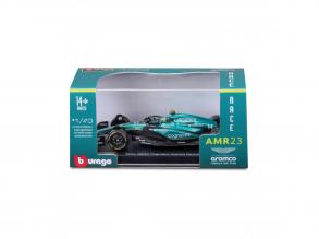 Bburago 1 /43 F1 versenyautó- Aston Martin AMR23 (with helmet) (#14 (F. Alonso)