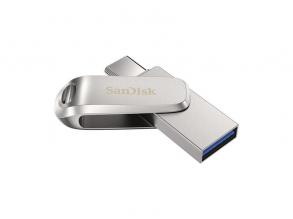 Sandisk 1TB USB3.1/Type-C Dual Drive Luxe Ezüst (186467) Flash Drive