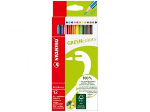 Stabilo Greencolors színes ceruza készlet - 12 db-os