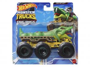 Hot Wheels Monster Trucks: Big Rigs Cage Rattler hatkereku járgány 1:64 - Mattel