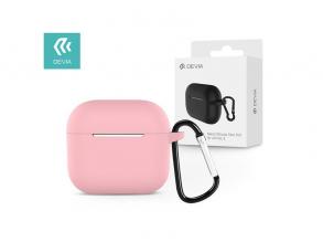 Devia ST351105 Naked Silicone Case for AirPods3 - pink szilikon tok AirPods3 fülhallgatóhoz