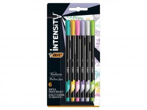 BIC intenzív filc készlet pasztell - 6 db-os