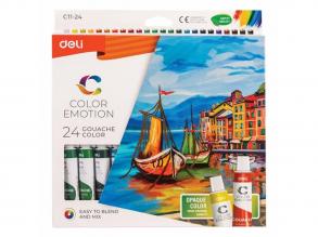 Deli Color Emotion 12ml 24db/csomag akrilfestékkészlet