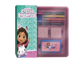 Gabby's Dollhouse bélyegző és filctoll készlet tárolódobozban