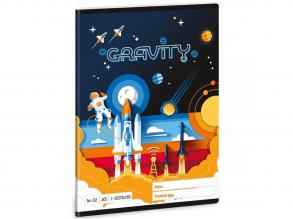 Ars Una: Gravity urhajós 2.osztályos vonalas füzet A/5