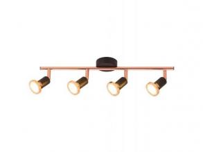 Valentin fali szpot lámpa LED GU10 4x3W m.bl/copper