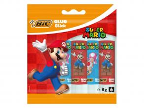 BIC Super Mario papír ragasztó, 6 db.