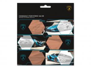 Ars Una: Lamborghini autó mintás csomagolt füzetcímke 3x6 db-os