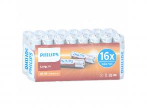 Philips Longlife AA ceruzaelem, R6, 1,5 V, 16 db-os szett