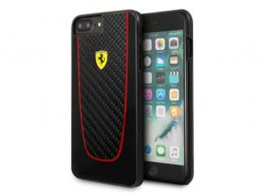 Ferrari SF Pit Stop iPhone 7 Plus valódi karbon kemény fekete tok