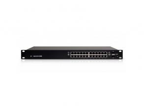 Ubiquiti EdgeSwitch 24xGigabit Ethernet port, 2xSFP port, PoE+, 19" Rackmount, 250W