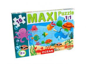 Maxi puzzle tengeri állatokkal - D-Toys