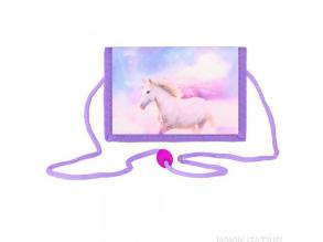 Spirit: Horse Love lovas rózsaszín tépozáras pénztárca 12,5x8,5cm