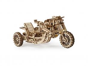 UGEARS - Oldalkocsis motor mechanikus 3D modell
