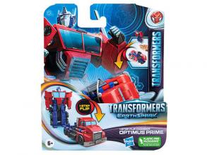 Transformers Earthspark egylépésben átalakuló Optimus Prime figura 10cm - Hasbro