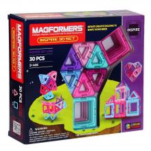 Magformers mágneses építőjáték készlet, inspiráció, 30 db