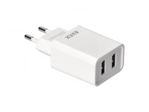 AVAX CH301 PURE Hálózati fali töltő 2x USB, 12W