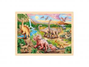 Goki fa dinoszaurusz puzzle, 96 darabos