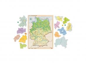 Goki fa réteges puzzle: Németország, 98 db.