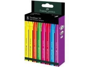 Faber-Castell: Textliner 38 Szövegkiemelo szett fluoreszkáló színekkel 8 db-os csomag