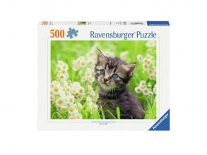 Cica a réten puzzle, 500 darabos