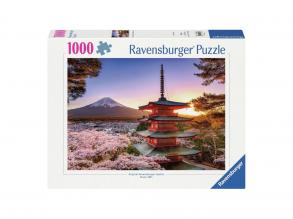 Cseresznyevirág a Fuji hegyen puzzle, 1000 darabos