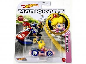 Hot Wheels: Mario Kart Baby Peach kisautó 1/64 - Mattel