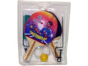 Pingpong ütő 2 darabos készlet labdával és hálóval