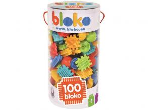 Bloko építő játék 100 részes tároló hengerben