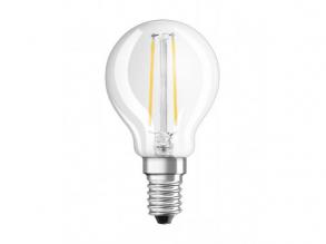 LED lámpa , égő , izzószálas hatás , filament , meleg fehér , E14 , 2,5W , LEDVANCE