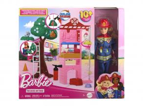 Barbie: Tuzoltó állomás játékszett - Mattel