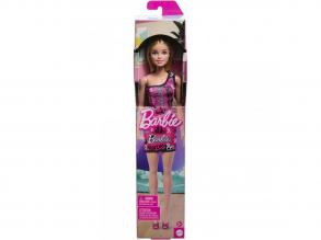 Barbie Chic szoke divatbaba rózsaszín, Barbie feliratú ruhában - Mattel