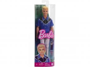 Barbie Fashionista fiú baba kék-fekete ingben - Mattel