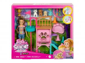 Barbie: Stacie to the Rescue - Kutyaiskola játékszett kiegészítokkel - Mattel