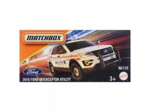 Matchbox: Papírdobozos 2016 Ford Interceptor Utility kisautó 1/64 - Mattel