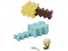 Minecraft: Reveal Aranyszoke Hajós minifigura sárga kard alakú tárolóban - Mattel