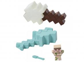 Minecraft: Reveal Vasgólem minifigura fehér kard alakú tárolóban - Mattel